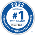 2022 No1 OTC Brand Badge. Pharmacist Physician Recommended 